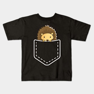 Hedgehog In Your Pocket Kids T-Shirt